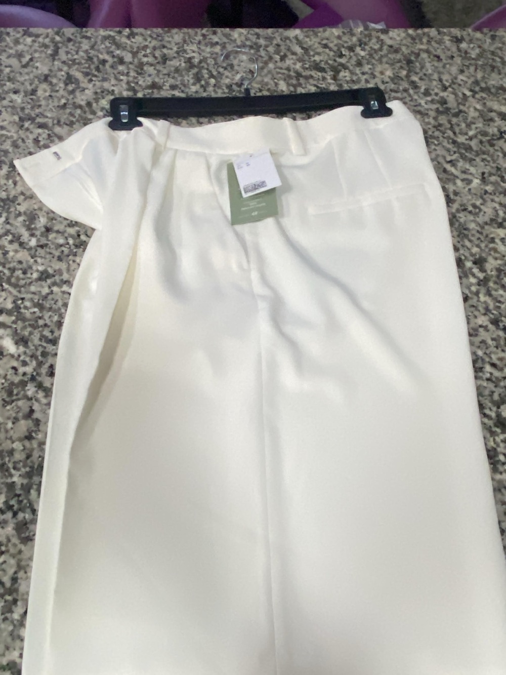 H&M Cream Wide-Leg Dress Shorts